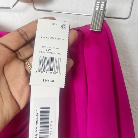 Jonathan Simkhai Mae asymmetric-hem satin mini skirt - Picture 8 of 9